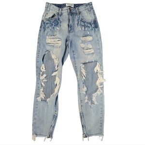 ONE X ONE TEASPOON HIGH WAIST FREEBIRD SHORT RISE RIGID SKINNY LEG. SZ 27.